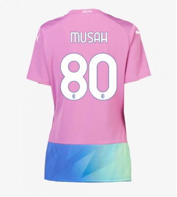 AC Milan Yunus Musah #80 Tredjetröja Dam 2023-24 Kortärmad